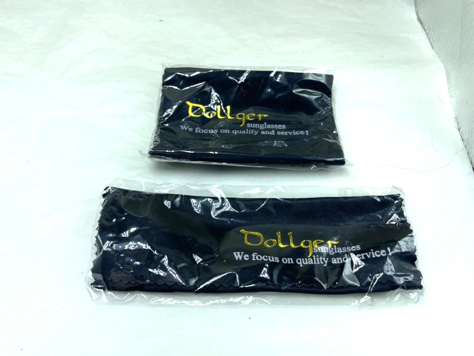 DOLLGER Eyeglasses Sunglasses Zipper Travel Case Protector Cloth Belt Strap Clip 4