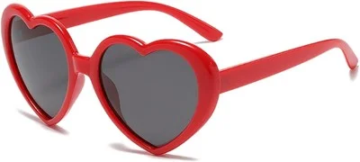 Dollger Polarized Heart Shaped Sunglasses for Women Cute Eyeglasses Vintage Fash